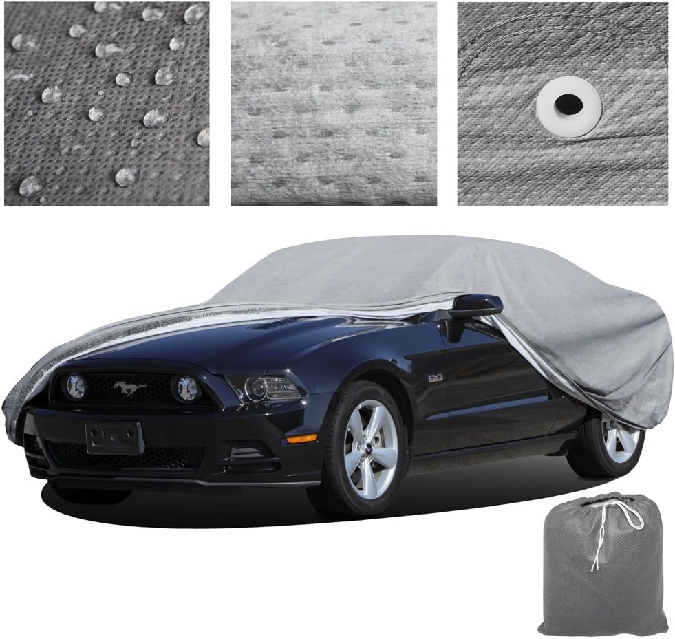 Car Cover Water Resistant 5 Layers Pack of 2 J3233