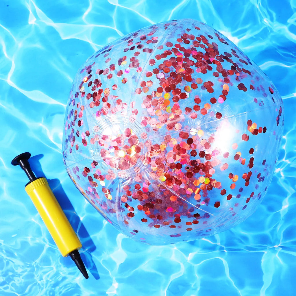 Giant Inflatable Ball Sequin Beach Toy X937