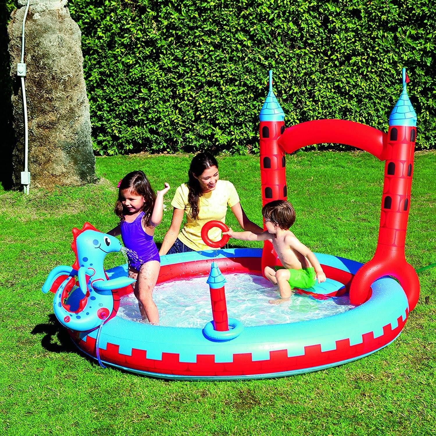 Inflatable Interactive Castle Play Pool U24620