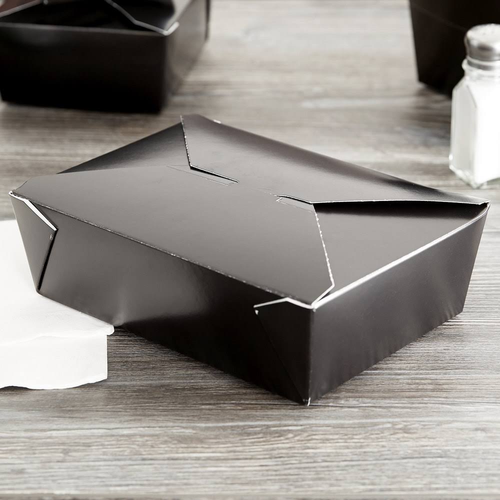 66 oz Black Paper Food Container N54918