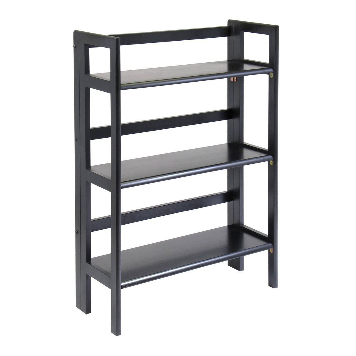3-Pc Folding Bookcase with Fabric Basket Z65453