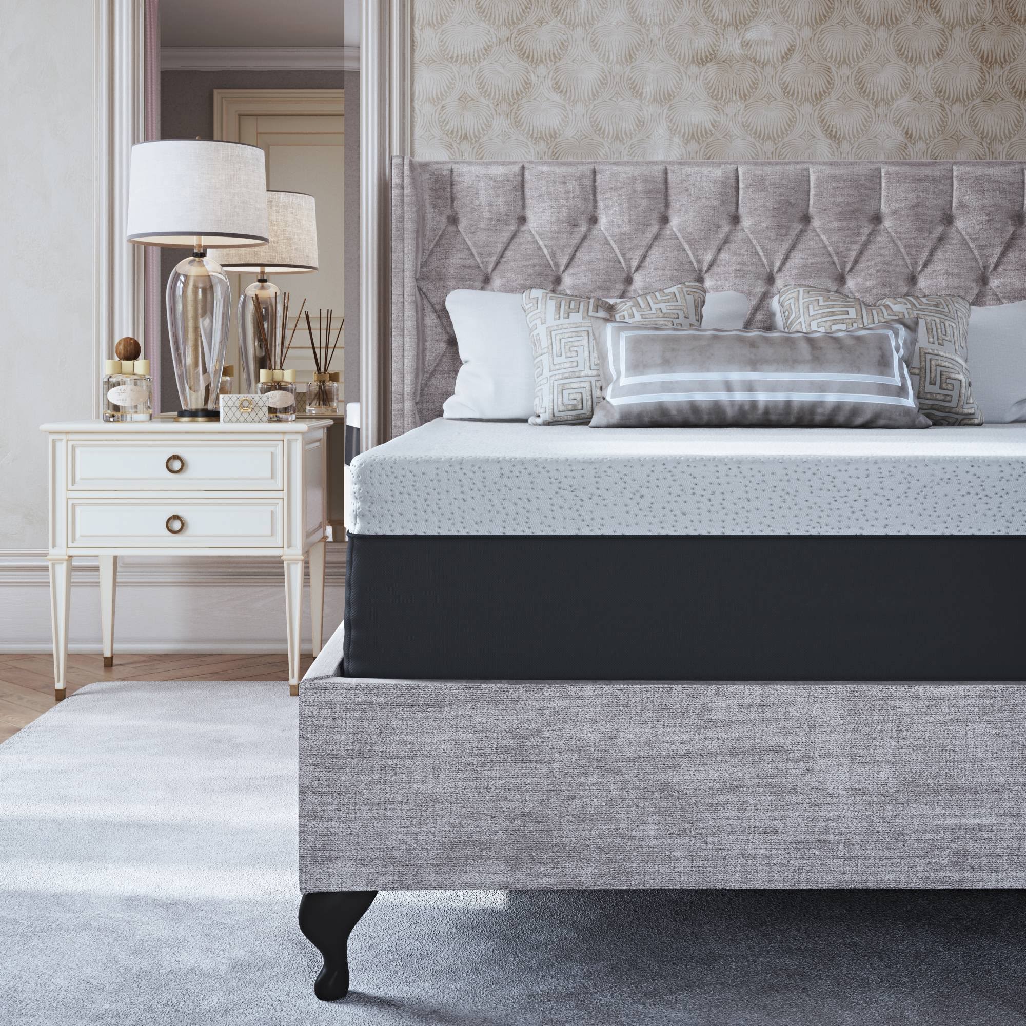 King Cooling Gel Memory Foam Mattress C230726