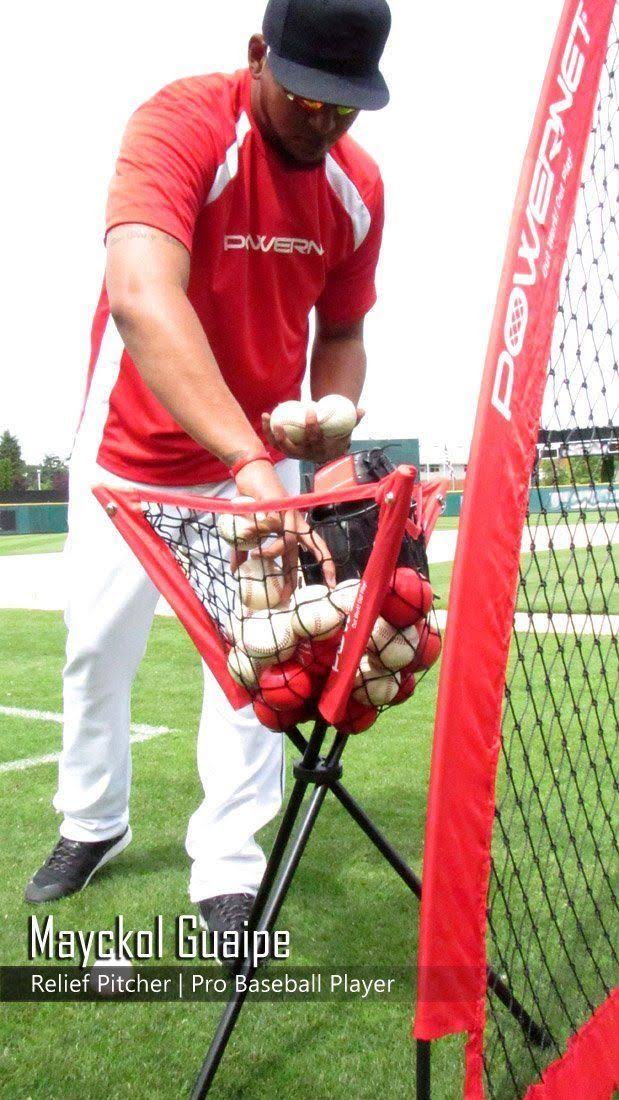 7x7 Practice Net Bundle with Strike Zone Ball Caddy and 3 Training Balls P149