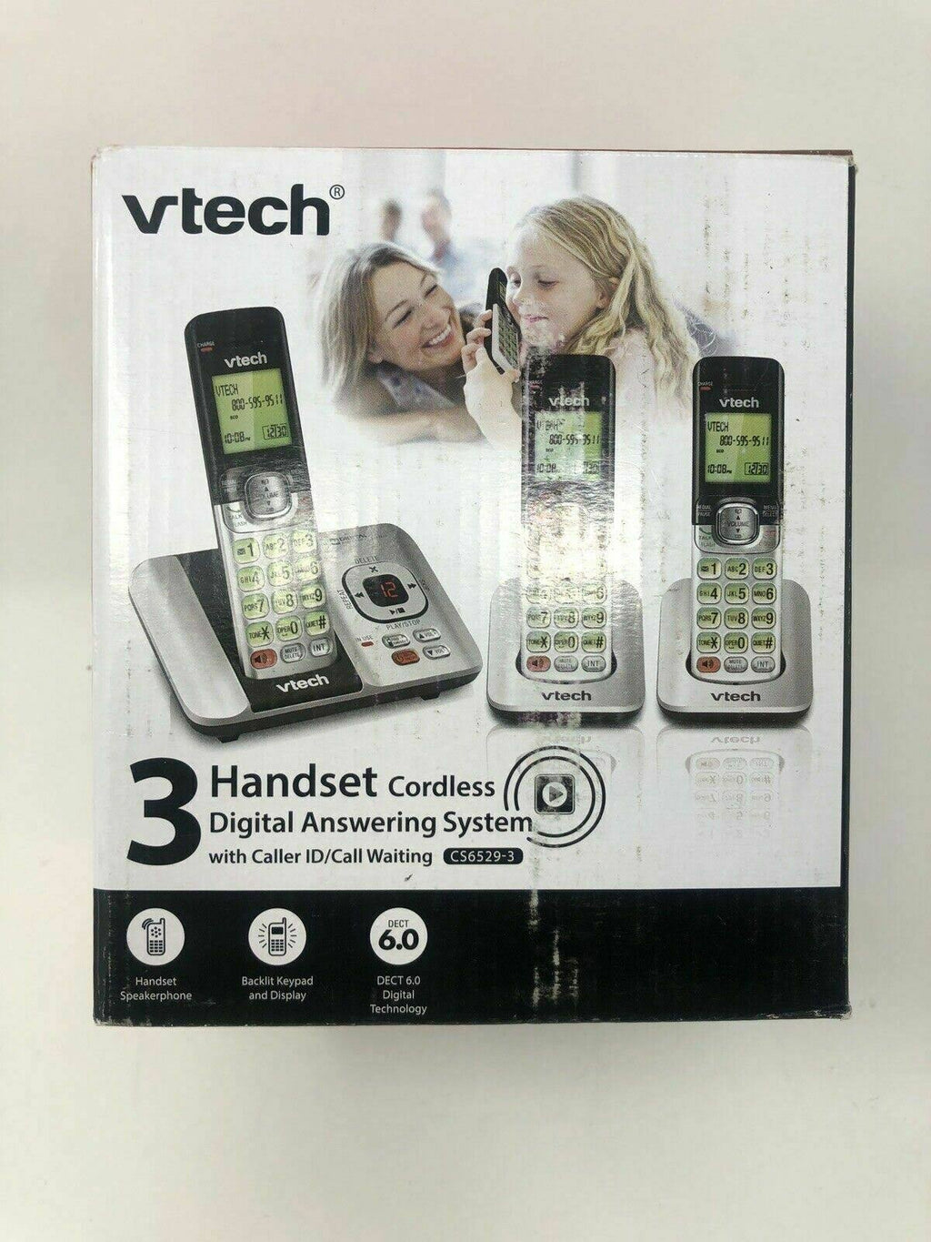 3-Handset Expandable Cordless Phone with Answering System C712