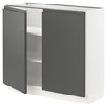 White Base Cabinet with Shelves, 2 Doors F928950