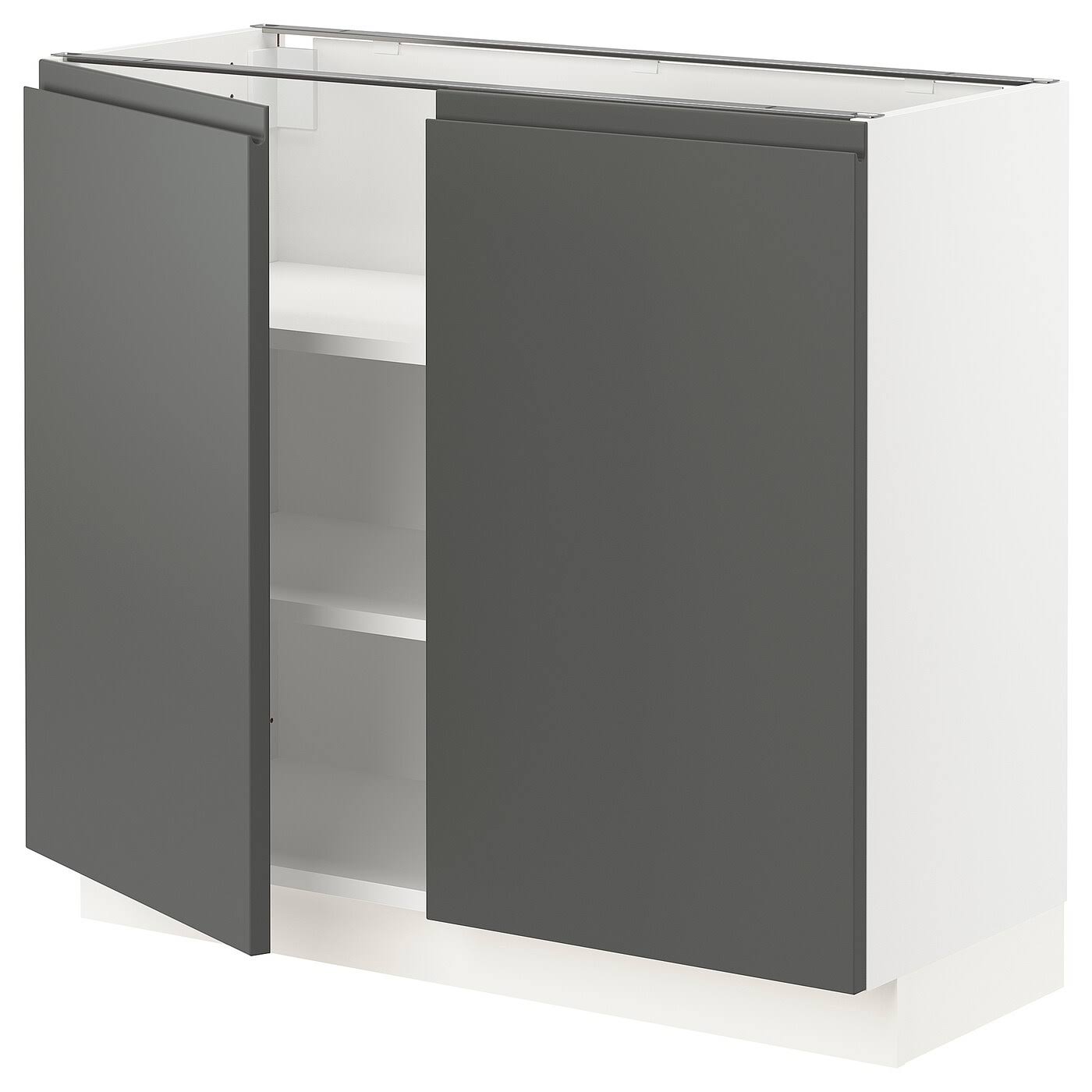 White Base Cabinet with Shelves, 2 Doors F928950