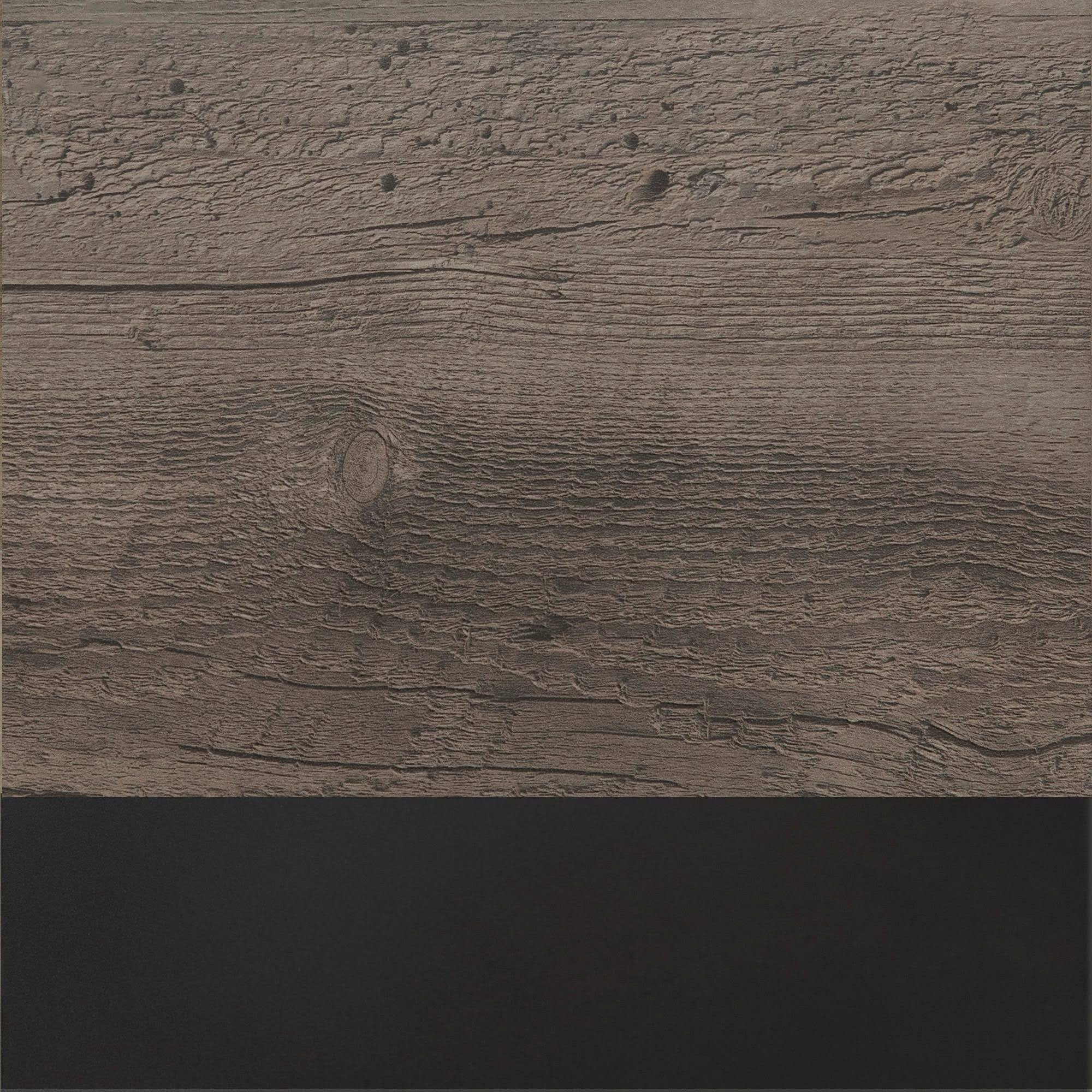 3-Piece X-Frame Entertainment Wall - Driftwood / Black Metal G2553