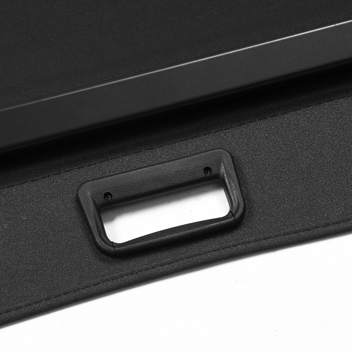 Black PVC & Aluminum Rod Retractable Cargo Cover O2671