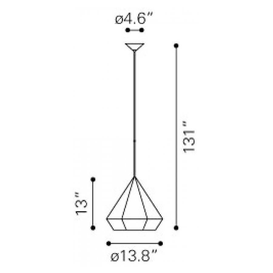 Black Ceiling Lamp T210197