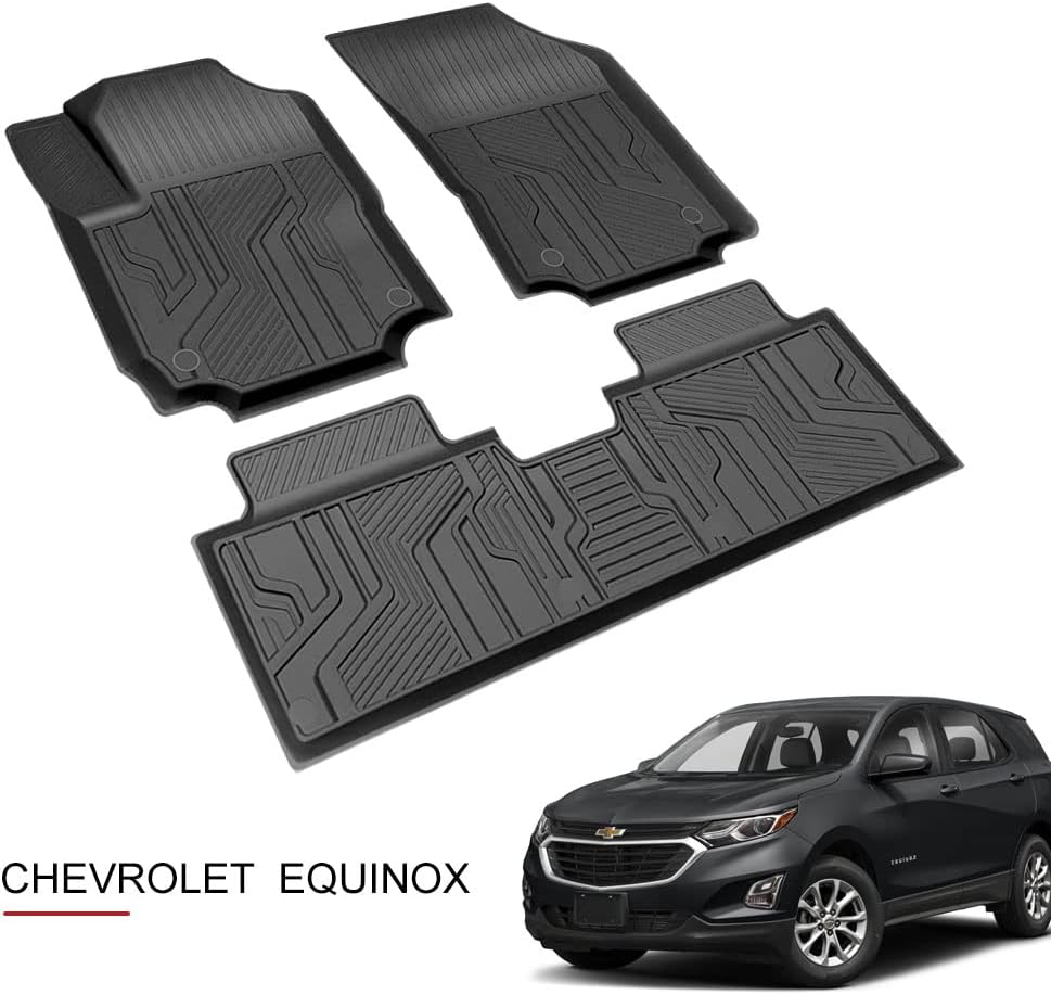 Black Rubber Floor Liner for Chevrolet Equinox B1493