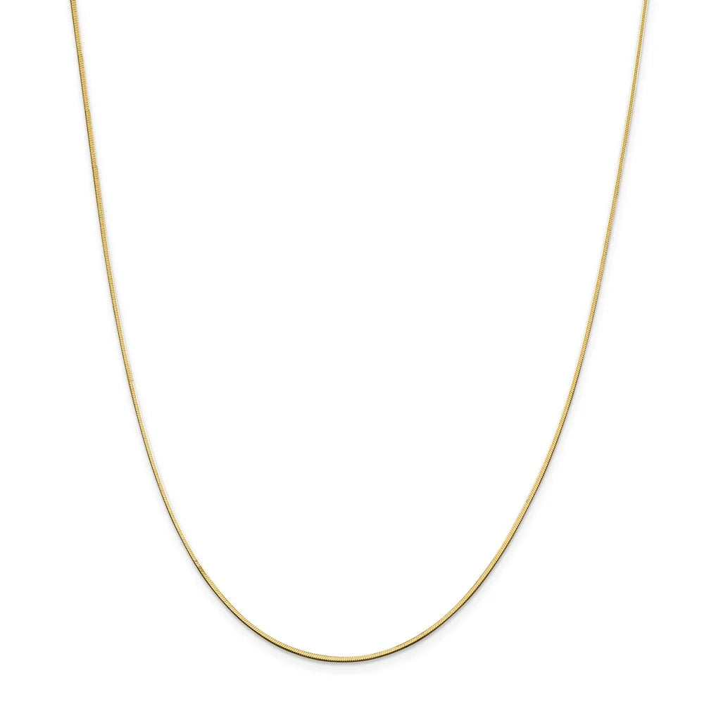 14kt Yellow Gold Octagonal Snake Chain 20 inch Lobster Clasp C6411