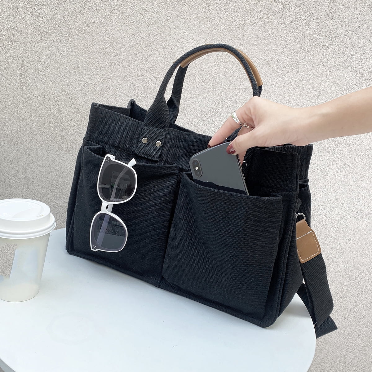 Canvas Large Capacity Tote Bag G765