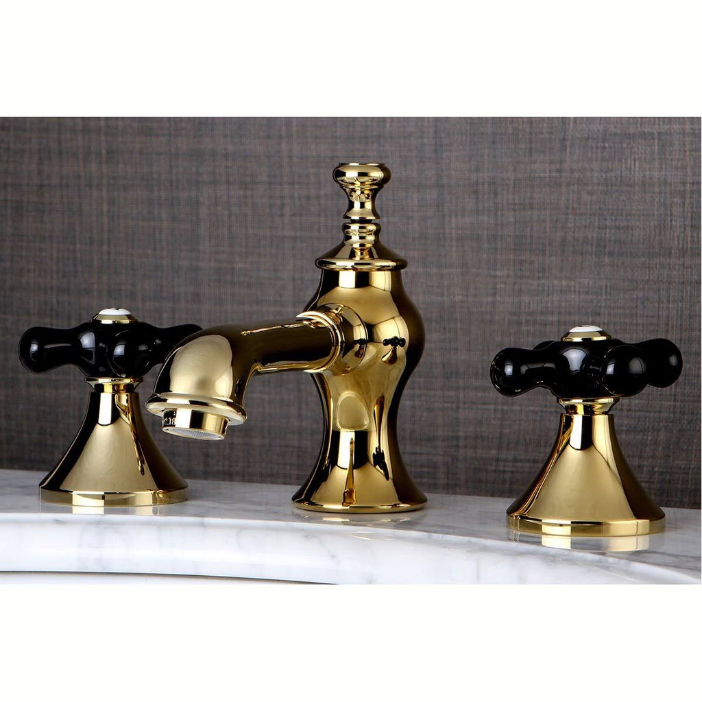 Polished Brass Widespread Bathroom Faucet A731625