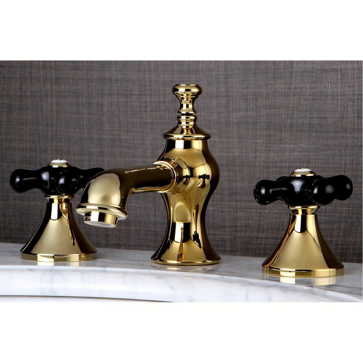 Polished Brass Widespread Bathroom Faucet A731625