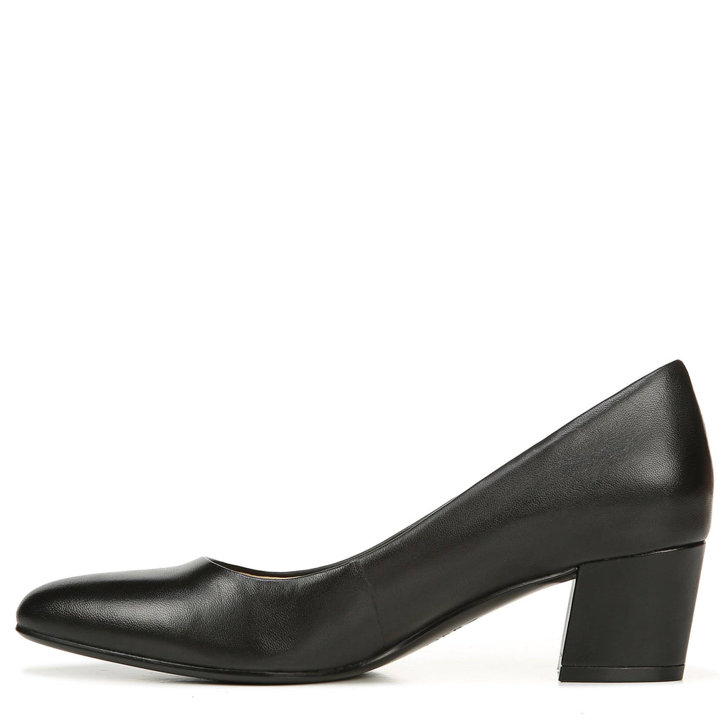 Black Leather Pumps Z55563