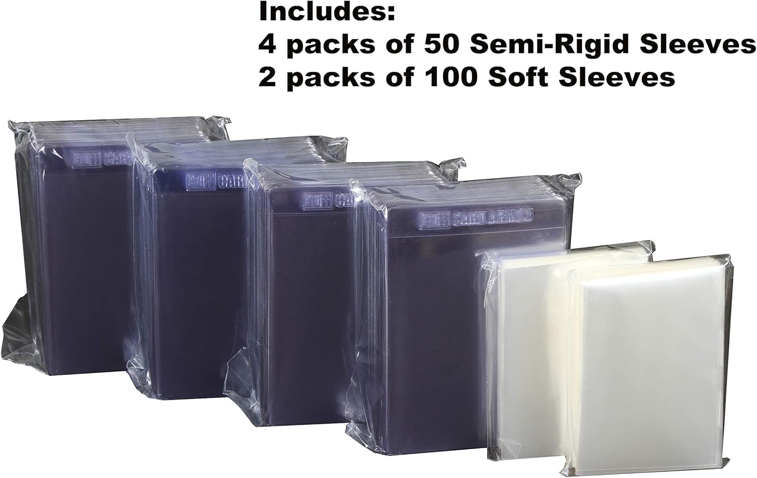 Semi Rigid Card Sleeves and Soft Sleeves with Foam Lined Heavy Duty Submission Box R90868
