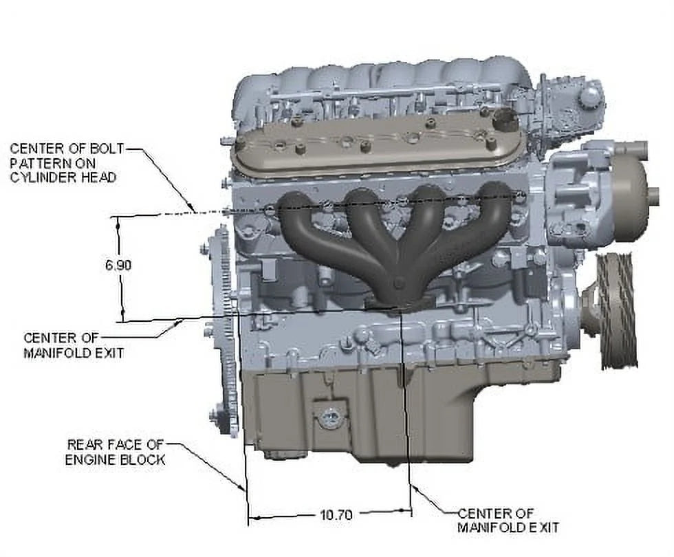 Center Dump Natural Exhaust Manifolds J8189