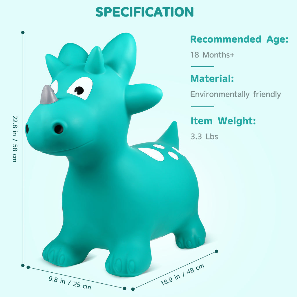 Bouncing Dinosaur Inflatable Hopper Toy Q681958