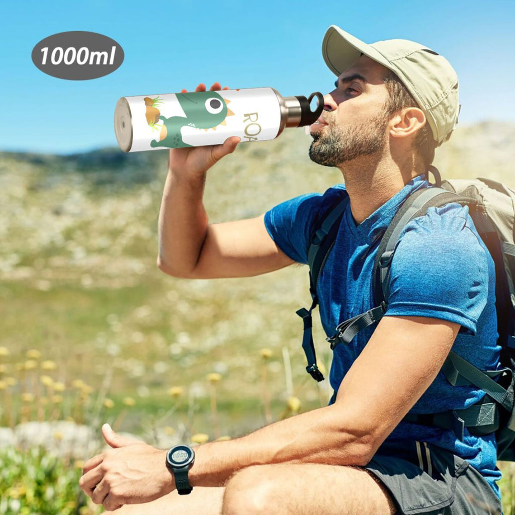 Stainless Steel Insulated Water Bottle with Straw Lid R431901