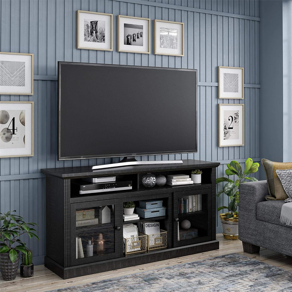 Black Fireplace TV Stand X50741