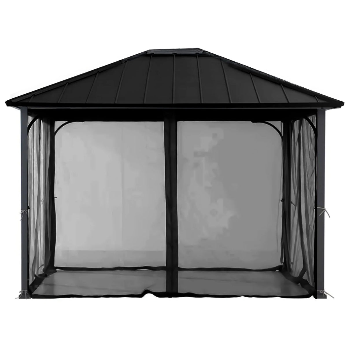 11 x 13 Foot Screened Gazebo Canopy Pergola Tent U65947