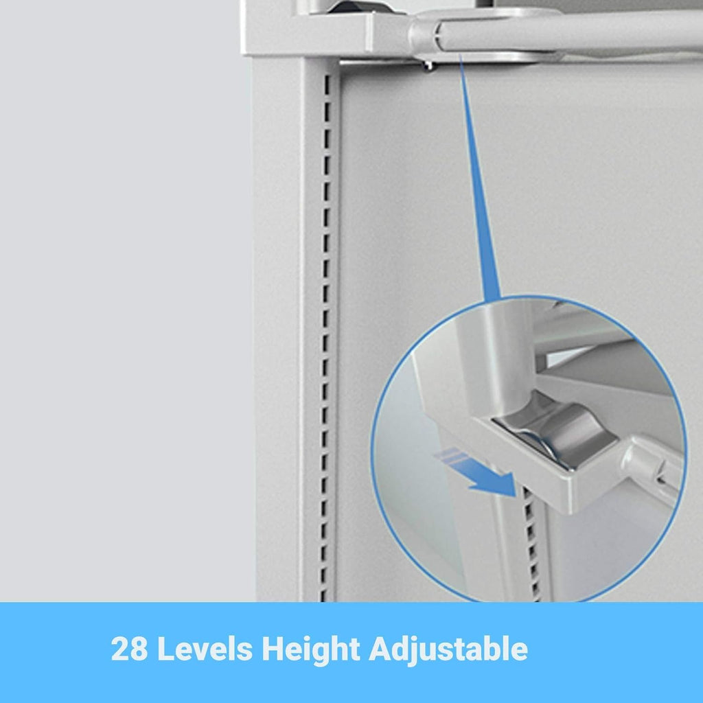 Extra Tall Safety Bed Guard for Kids, Collapsible Double Lock, Fits Queen Size Bed (1 Side) J854798