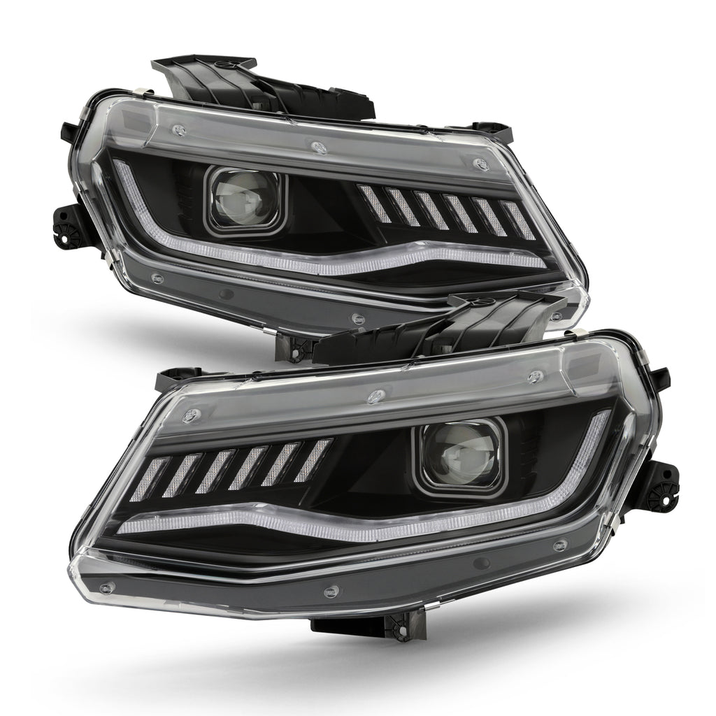 Black LED Projector Headlights Pair F182169