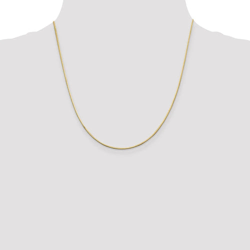 14kt Yellow Gold Octagonal Snake Chain 20 inch Lobster Clasp C6411