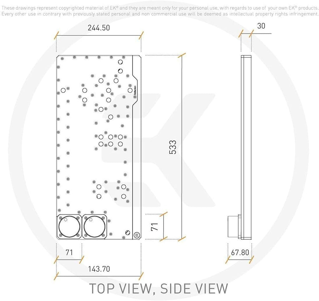 Distroplate, D-RGB, Plexi Q745507