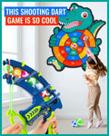 Dinosaur Slingshot Sticky Ball Dart Board Game D552
