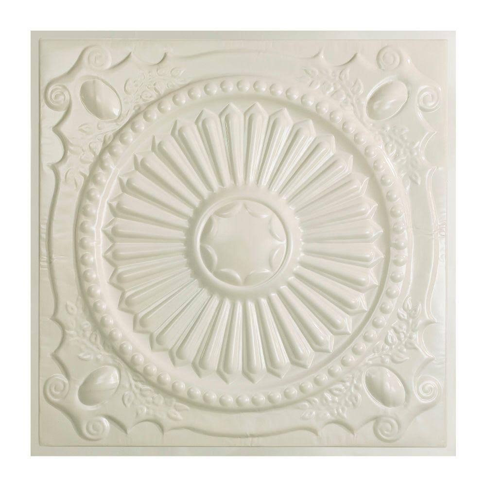 Antique White Lay-In Tin Ceiling Tile O8531