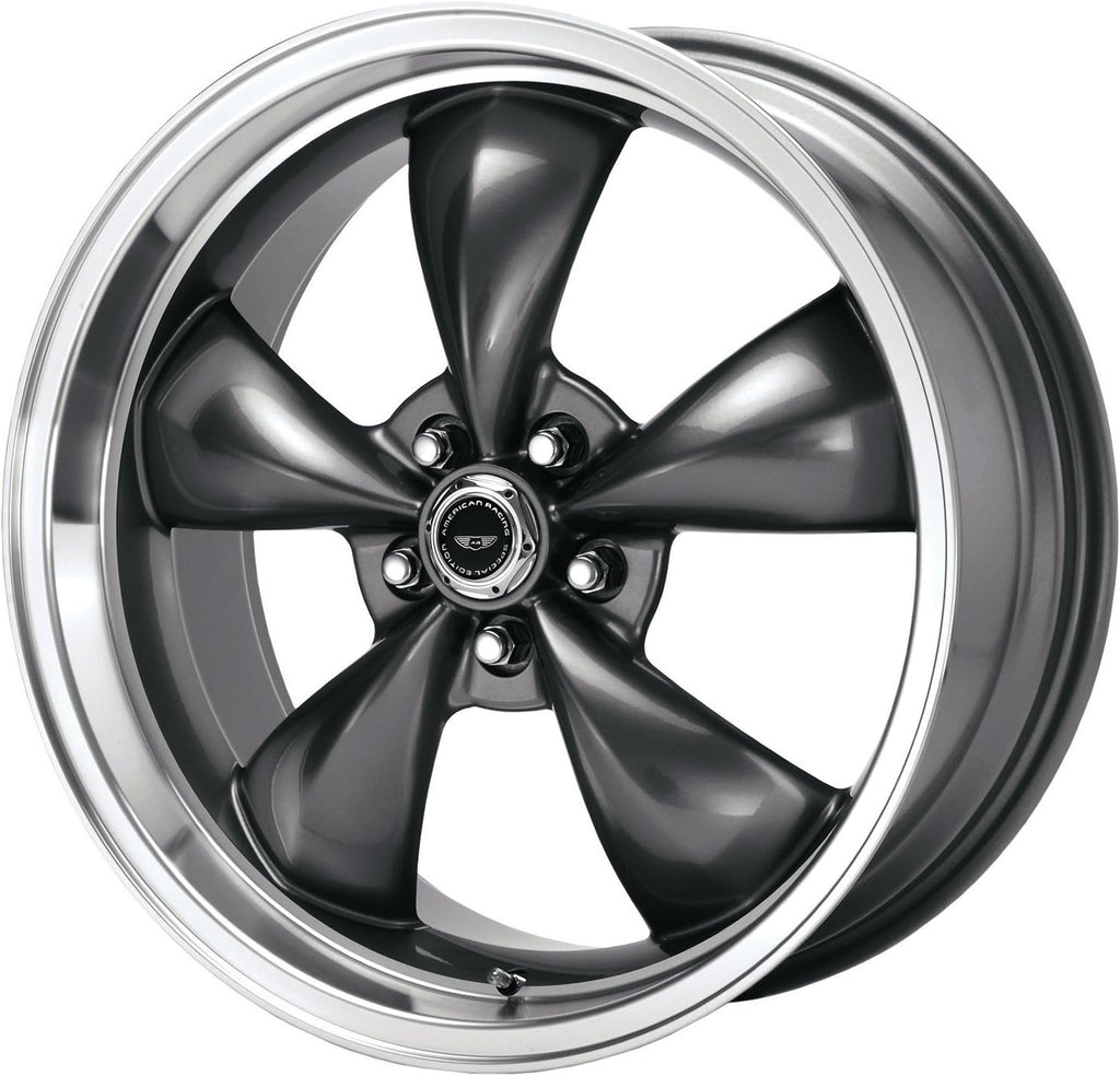 Anthracite Wheel With Machined Lip (17x7.5/5x114.3mm, +45mm offset) D7314