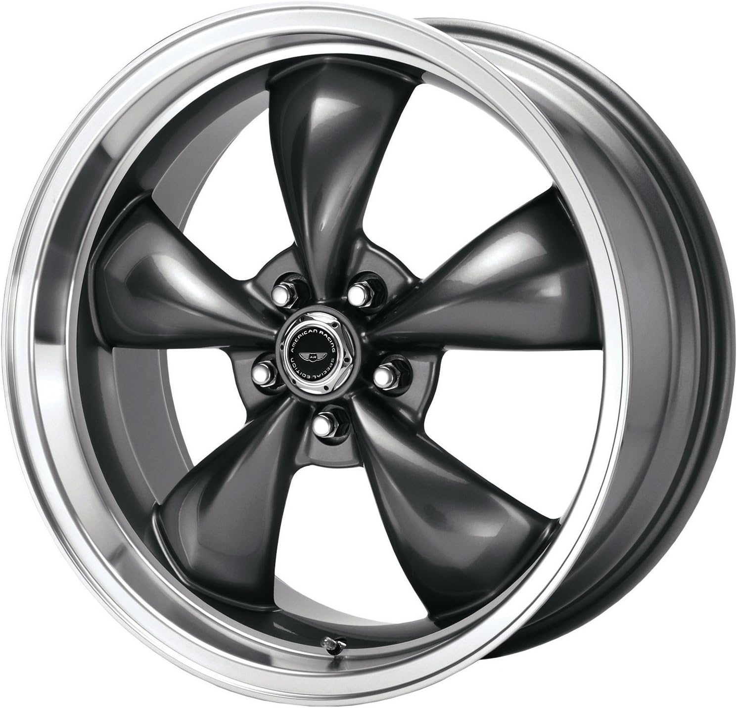 Anthracite Wheel With Machined Lip (17x7.5/5x114.3mm, +45mm offset) D7314