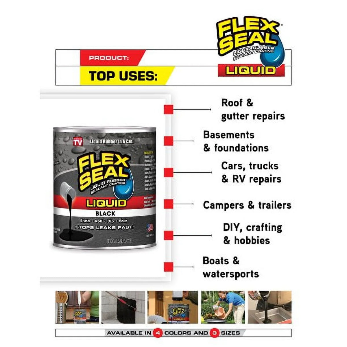 White Liquid Rubber Sealant Coating, 2.5 Gallon V790