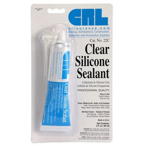 Clear Silicone Sealant 3 Fluid Ounce Squeeze Tube D734551