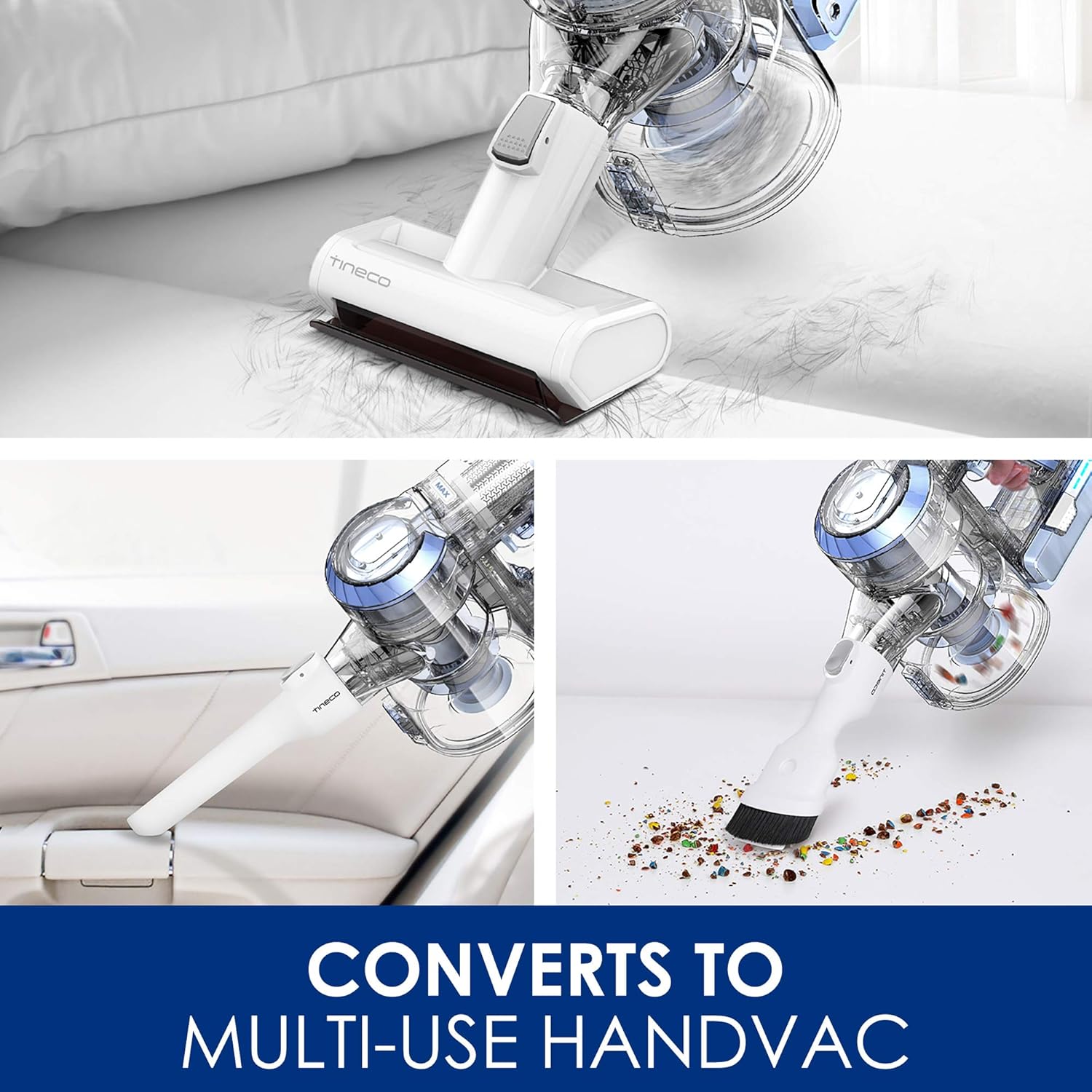 Cordless Stick Vacuum Cleaner with 2 Powered Cleaner Head H94949