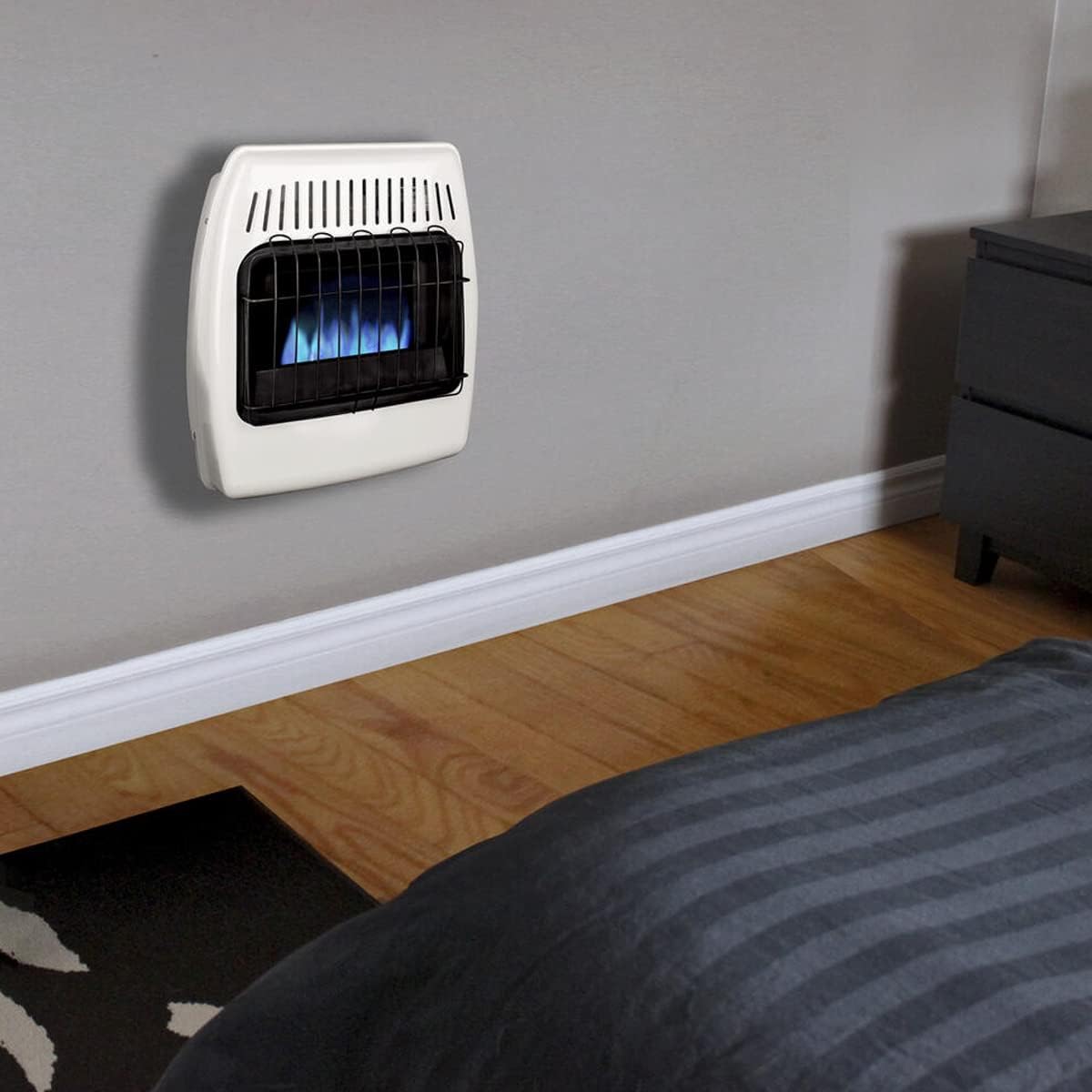 White Dual Fuel Vent-Free Wall Heater X2499