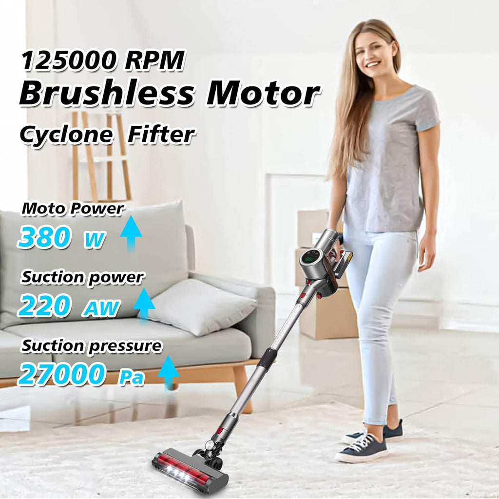 Cordless Stick Vacuum Cleaner with LED Display H164