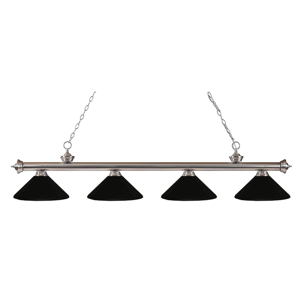 Brushed Nickel 4 Light Billiard Light C624