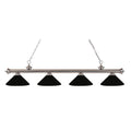 Brushed Nickel 4 Light Billiard Light C624