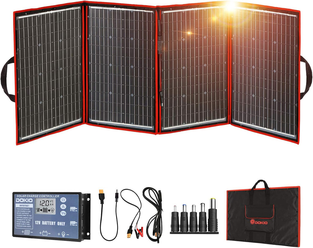 220W 18V Portable Foldable Solar Panel Kit with Controller Y778442