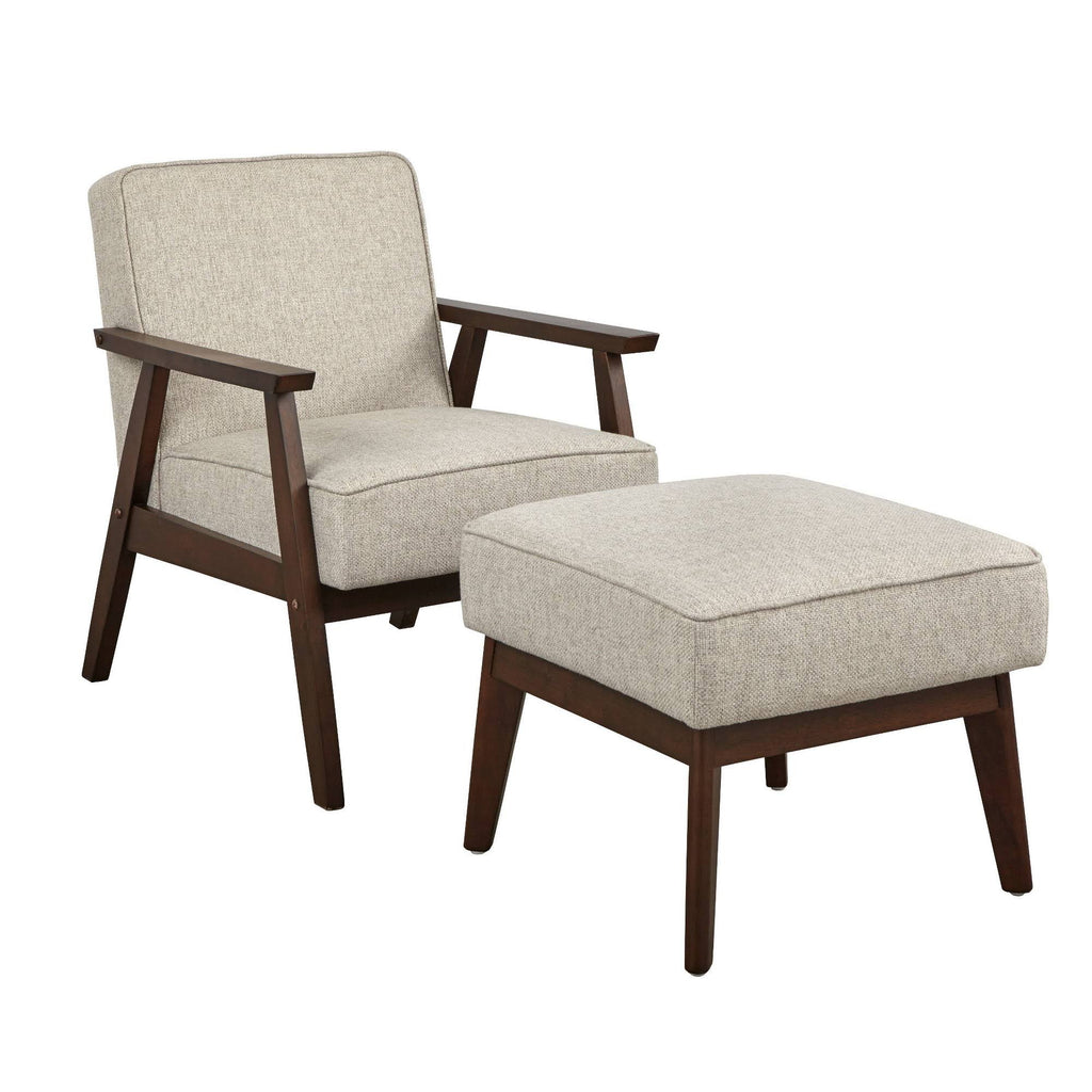Sonia Chair & Ottoman Gray T220178