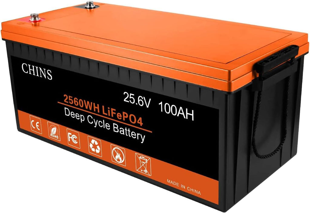 LiFePO4 Battery 24V 100Ah Lithium Battery with 100A BMS K954