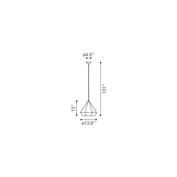 Black Ceiling Lamp T210197