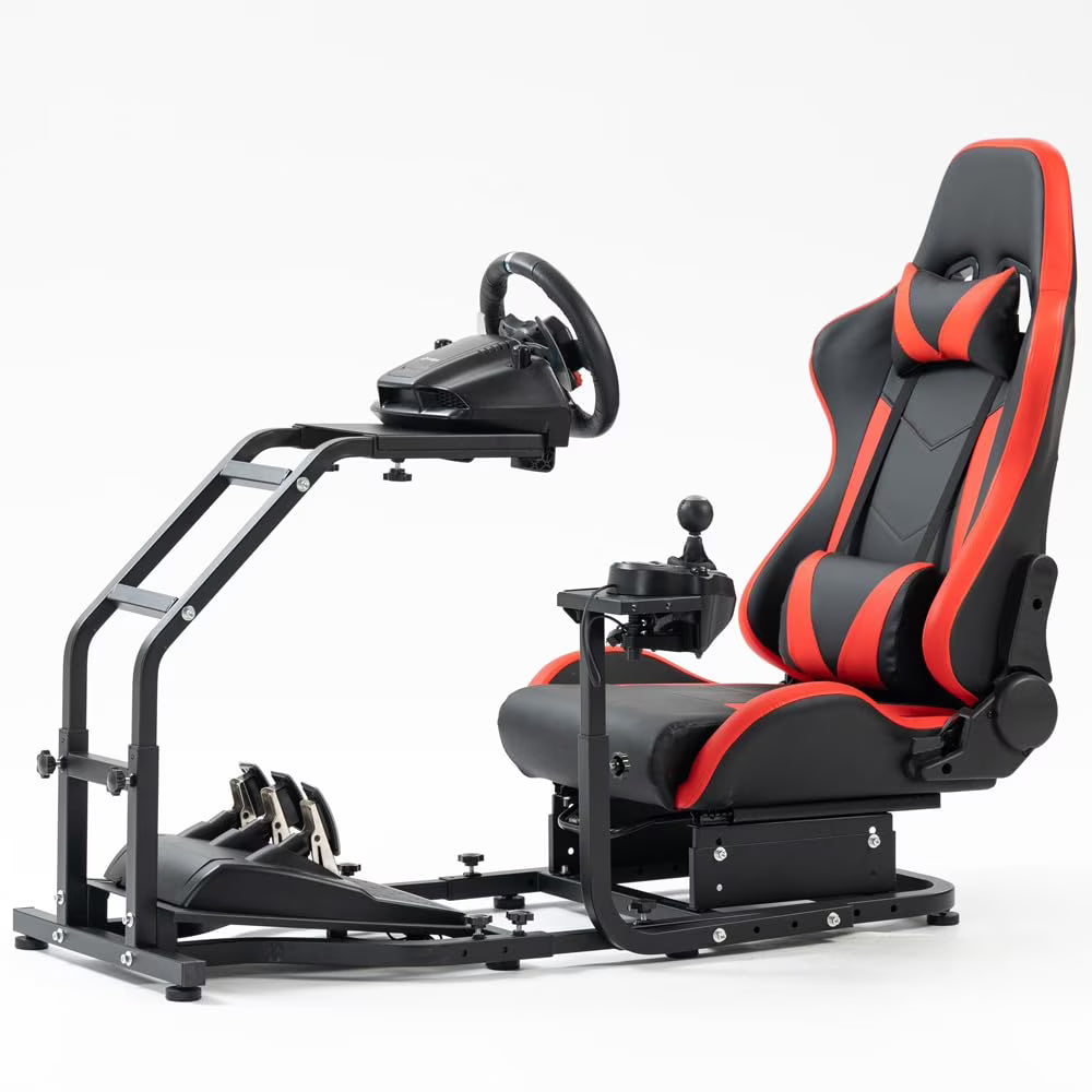 Racing Simulator Cockpit with Gaming Seat J273
