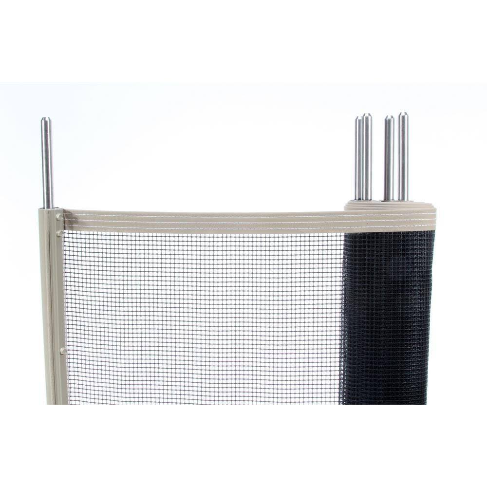 5ft x 10ft Tan Removable Pool Safety Mesh Fence Stainless Steel J89618