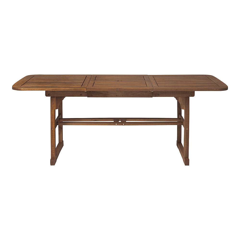 Dark Brown Acacia Wood Outdoor Dining Table J121748