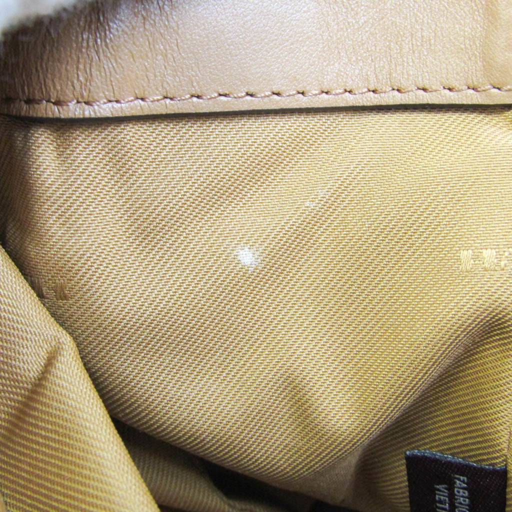 Leather Shoulder Bag Tote Bag Camel S3415