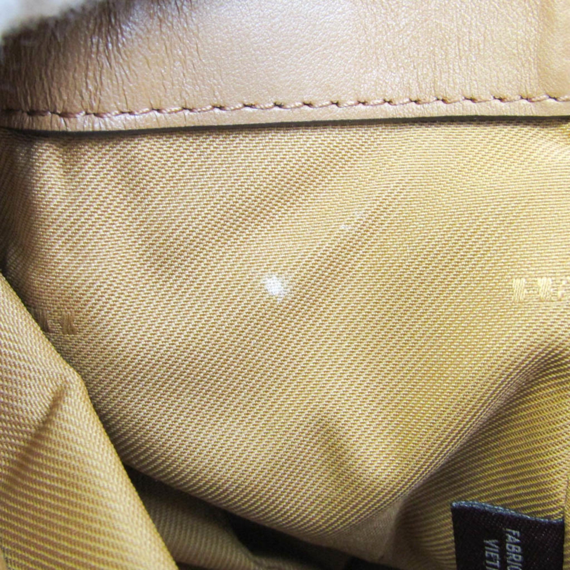 Leather Shoulder Bag Tote Bag Camel S3415