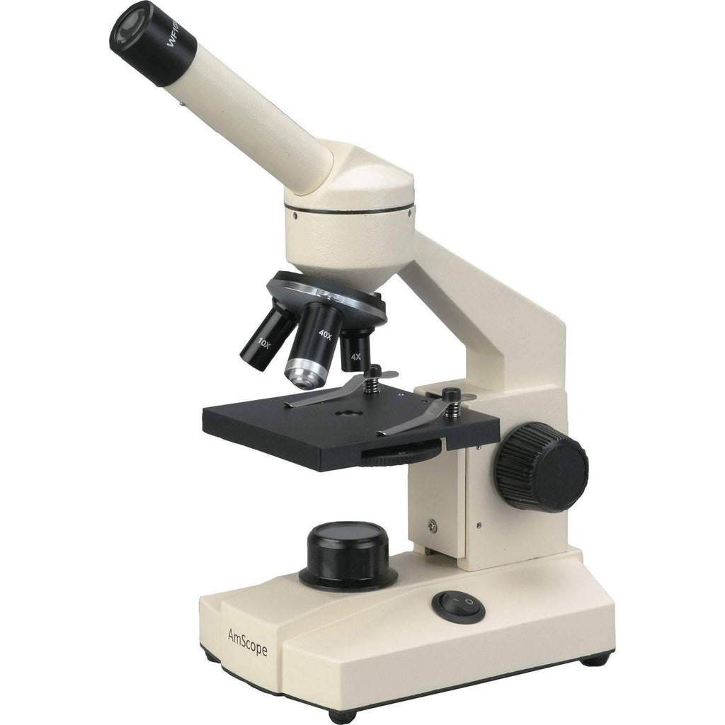 All-Metal All Optical Glass Lens Student Biological Field Microscope with LED Light Y419
